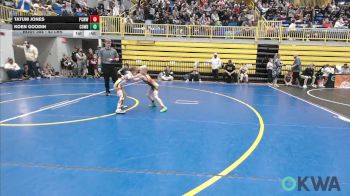 43 lbs Quarterfinal - Tatum Jones, Ponca City Wildcat Wrestling vs Koen Goodin, Cowboy Wrestling Club