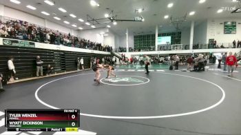 126 lbs Champ. Round 1 - Wyatt Dickinson, Worland vs Tyler Wenzel, Powell