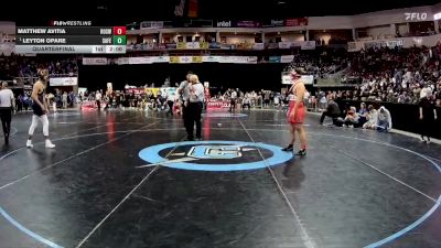 5A 215 lbs Quarterfinal - Leyton Opare, Santa Fe vs Matthew Avitia, Roswell