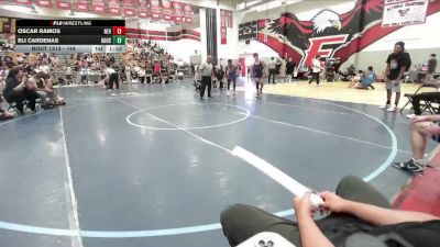 144 lbs Cons. Round 3 - Oscar Ramos, Santa Ana Valley vs Eli Cardenas, Inland Elite Wrestling Club