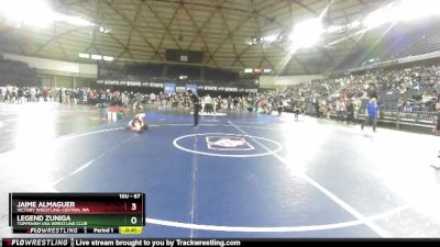 67 lbs 3rd Place Match - Jaime Almaguer, Victory Wrestling-Central WA vs Legend Zuniga, Toppenish USA Wrestling Club