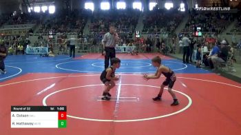 43 lbs Prelims - Asher Dotson, Sallisaw Takedown Club vs Rixon Hathaway, Keystone Kids Wrestling Club