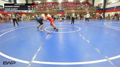 285 lbs Semifinal - Redmond Lindsey, Bixby HS Boys vs Roger Garrett, Pryor Tigers Wrestling