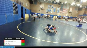 190lbs Cons. Round 7 - Ali Martinez, McNary vs Isabella Phillips, Bellingham SD (Girls)