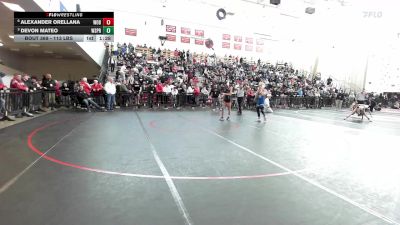 113 lbs 3rd Place - Alexander Orellana, Woburn vs Devon Mateo, West Springfield