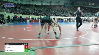 118 lbs Consi Of 16 #1 - Samuel Moore, Sand Springs HS vs Braxton McGinnis, Victory Grappling Club