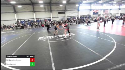 157 lbs Quarterfinal - Beau Shepherd, Manu vs Stosh Jobe, War Wc