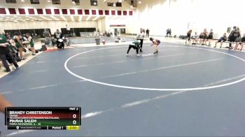 126 lbs 2nd Wrestleback (8 Team) - Manar Salem, Pioria Richwoods, IL vs Brandy Christenson, Grand Meadow/Leroy/Ostrander/Southland, MN