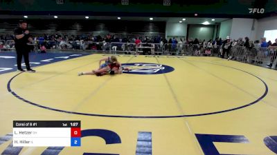 112 lbs Consi Of 8 #1 - Lyric Hetzer, OH vs Harlee Hiller, IL