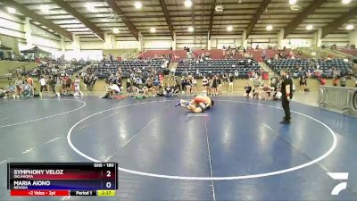 180 lbs 1st Place Match - Symphony Veloz, Oklahoma vs Maria Aiono, Nevada