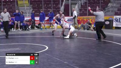 189 lbs Round Of 16 - Connor Parker, Warrior Run vs Ryan Welka, Fort Leboeuf