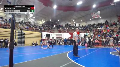 145 lbs Champ. Round 1 - Cadence Escoto, Warsaw Tiger Wrestling vs Allie Silcox, Mooresville Wrestling Club