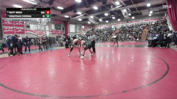 190 lbs Champ. Round 1 - Jonathan Corona, Santa Barbara vs Matt Meza, Bonita