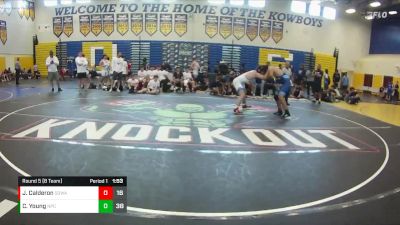 190 lbs Round 5 (8 Team) - Joshua Calderon, SOWA /HWC vs Caelon Young, Naperville Central