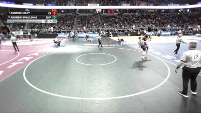 II-144 lbs Champ. Round 2 - Andrew Spaulding, Cooperstown/Milford vs Ashten Haley, Cobleskill/Richmondville Hs