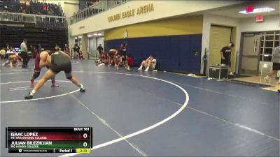 285 lbs Cons. Round 6 - Julian Bilezikjian, Rio Hondo College vs Isaac Lopez, Mt. San Antonio College