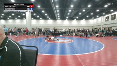 126 lbs Cons. Rd Of 16 - Jose Callava, Gladiator Wrestling vs Eli Flowers, Roundtree Wrestling Academy