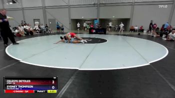 135 lbs Round 2 (8 Team) - Celeste Detoles, Utah vs Sydney Thompson, Michigan Red