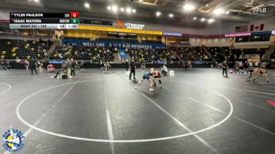 138 lbs Champ. Round 2 - Tyler Paulson, La Crosse Aquinas vs Isaac Mayora, Lombard (Montini)