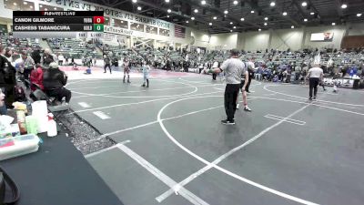 100 lbs Round Of 16 - Canon Gilmore, Yuba Sutter Combat vs Cashess Tabangcura, Gold Rush Wrestling