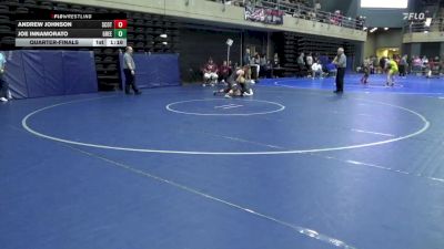 150 lbs Quarterfinal - Andrew Johnson, Scottdale vs Joe Innamorato, Greenwich Twp