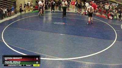 120 lbs Champ. Round 1 - Manuel Sedillo, LV Bear Wrestling Club vs Kayson Memmott, JWC