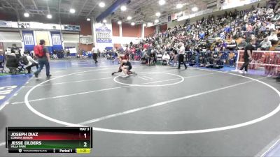 113 lbs Champ. Round 1 - Jesse Eilders, Villa Park vs Joseph Diaz, Corona Senior