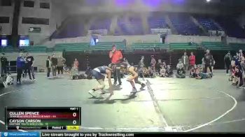 95 lbs Placement (4 Team) - Cullen Spence, Team Bear Wrestling Club Navy vs Cayson Carson, Eastside Youth Wrestling