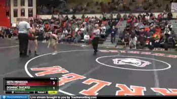 106 lbs Semifinal - Dominic Ducato, Algonquin (JACOBS) vs Seth Mendoza, Chicago (MT. CARMEL)