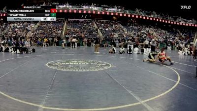 2A 165 lbs Cons. Round 2 - Wyatt Wall, Surry Central vs Izaak Niedzielski, West Craven High School