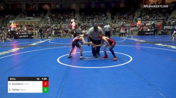 90 lbs Prelims - Dominick Quintero, Pomona Elite vs Zachary Cotter, Okwa