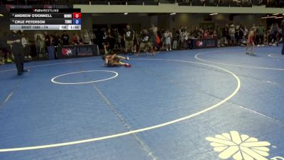 74 lbs Cons. Sub-quarters - Andrew O'Donnell, Mat Demon Wrestling Club vs Cruz Peterson, Team Donahoe Wrestling Club