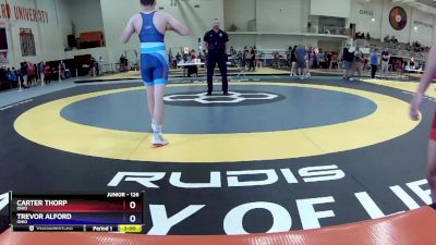 126 lbs Cons. Semi - Carter Thorp, Ohio vs Trevor Alford, Ohio