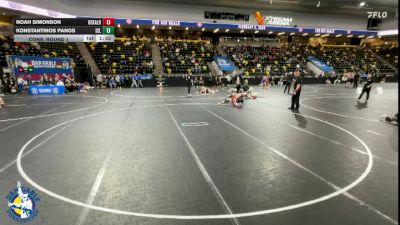 120 lbs Cons. Round 1 - Noah Simonson, DeKalb vs Konstantinos Panos, Iowa City, Liberty