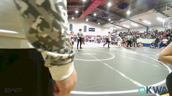 61 lbs Quarterfinal - Kasady Kerr, Fort Gibson Youth Wrestling vs Winnie Brown, Team Tulsa Wrestling Club