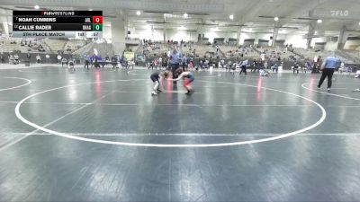 70 lbs 5th Place Match - Callie Rader, Bradley Pride WC vs Noah Cummins, Halls Wrestling