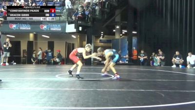 105 lbs Cons. Quarters - Constantinos Paxos, North Canton Hoover Wrestling Club vs Deacon Gibbs, Contenders Wrestling Academy