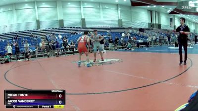 149 lbs Semifinal - Micah Tonte, IN vs Jacob Vanderiet, MO