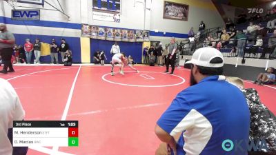 67 lbs 3rd Place - Maddox Henderson, Standfast vs Damen Macias, Berryhill Wrestling Club