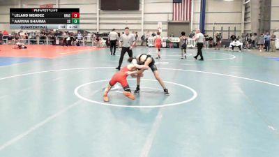 6 - 120 lbs Quarterfinal - Leland Mendez, Grassfield vs Aaryan Sharma, South County