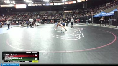 170 lbs Champ. Round 1 - Gabe Grassel, Couer D Alene vs Kingston Thomas, Bend Senior