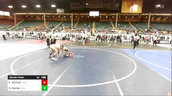 98 lbs Quarterfinal - Elijah Zentner, Team Oklahoma vs Xzavier Gomez, Thunder RTC