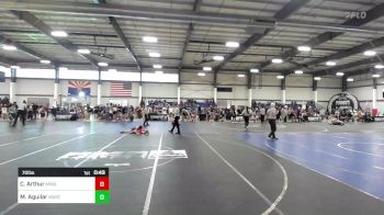 70 lbs Quarterfinal - Chase Arthur, Mingus WC vs Malachi Aguilar, Mustang WC