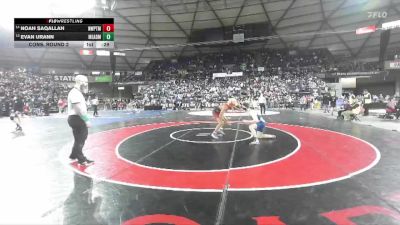 Boys 4A 144 lbs Cons. Round 2 - Noah Saqallah, Newport (Bellevue) vs Evan Urann, Mead