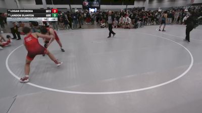 132 lbs Cons. Quarters - Logan Svoboda, Nebraska Wrestling Training Center vs Landon Blanton, Alber Athletics Wrestling Club