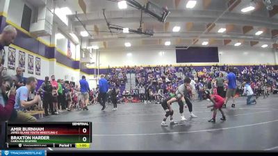 50 lbs Semifinal - Braxton Harder, Carolina Reapers vs Amir Burnham, James Island Youth Wrestling C