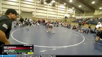 135 lbs Quarters & Wb (16 Team) - KEEN WILSON, West Coast Riders vs Nick Sabagala, Westlake