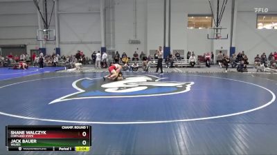 141 lbs Semifinal - Shane Walczyk, Cortland State vs Jack Bauer, Wilkes