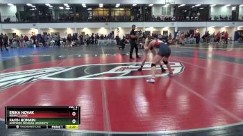 136 lbs Cons. Round 2 - Erika Novak, Hiram College vs Faith Romain, Northern Michigan University