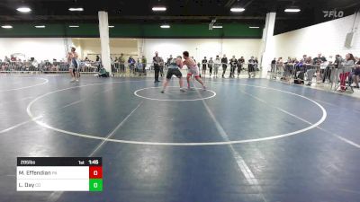 285 lbs Round Of 16 - Mark Effendian, PA vs Leland Day, CO